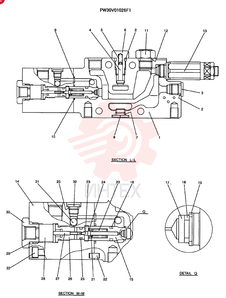 VALVE SECTION PW30V01026F1