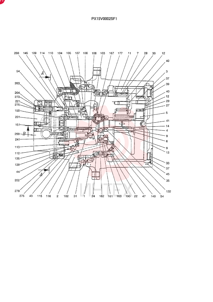 HYDRAULIC MOTOR PX15V00025F1
