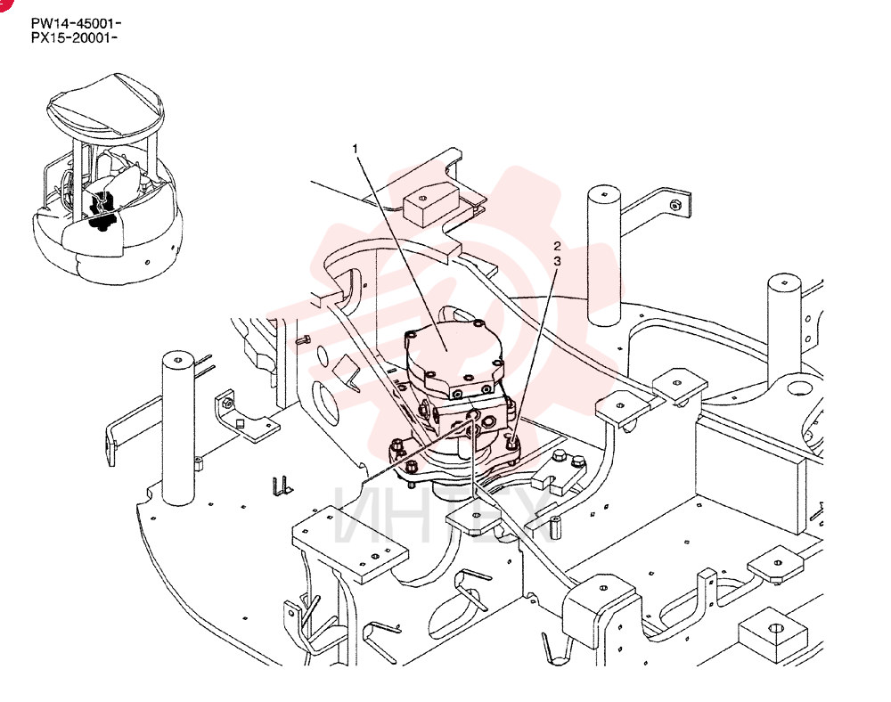 HYDRAULIC MOTOR PX15V00024F1 (2)