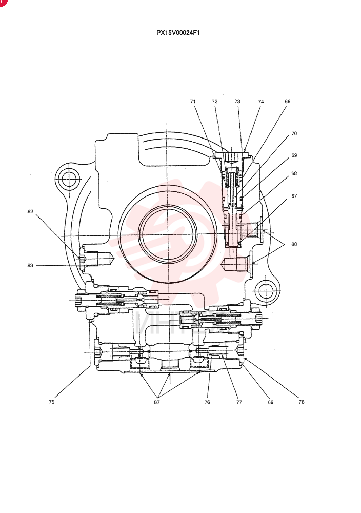 HYDRAULIC MOTOR PX15V00024F1 (1)