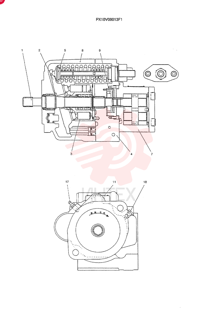 HYDRAULIC PUMP PX10V00013F1