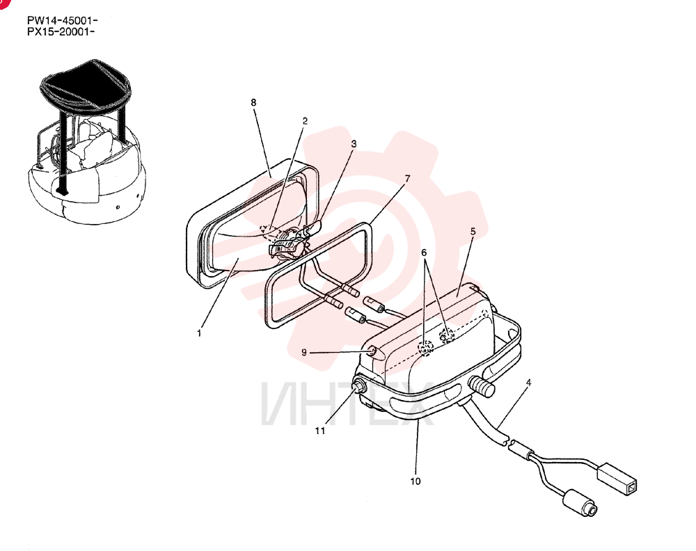 LIGHT ASSY. PW80S00003F1