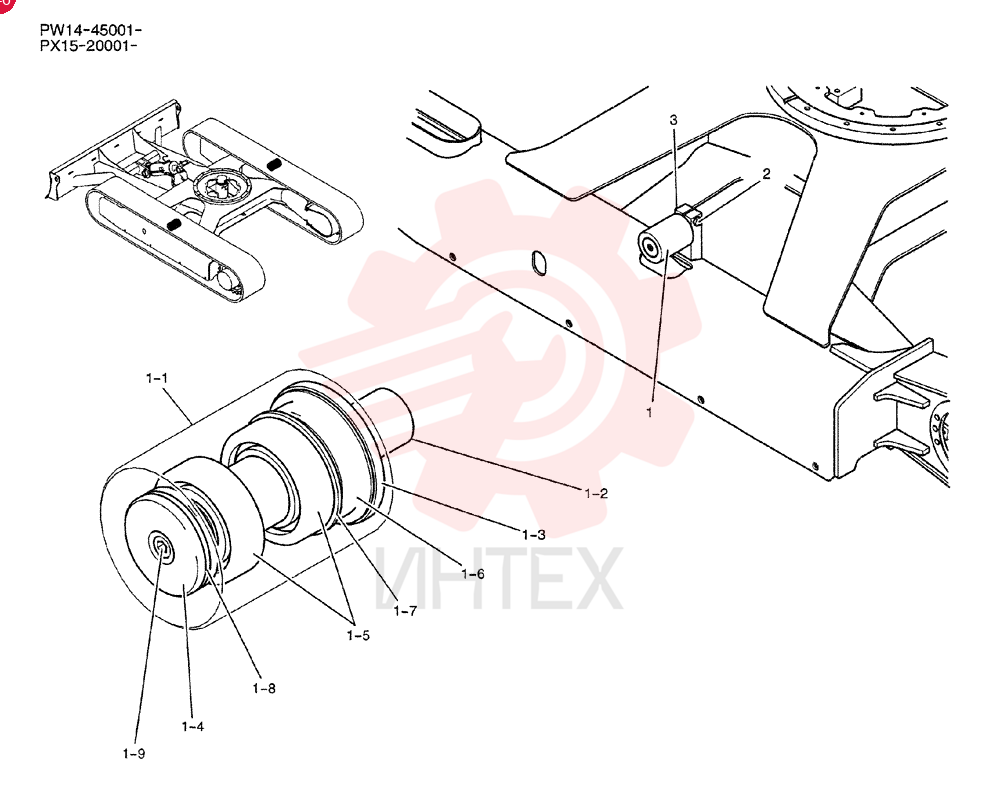 ROLLER ASSY. PW64D01017F1