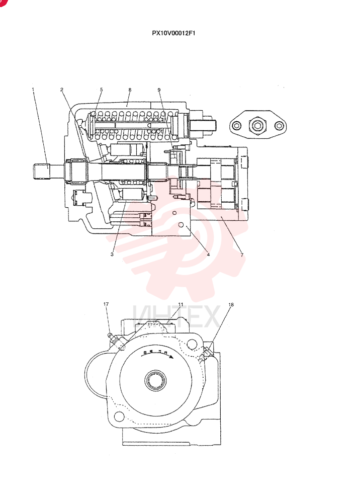 SHAFT ASSY. PX10V01004F1 (2)