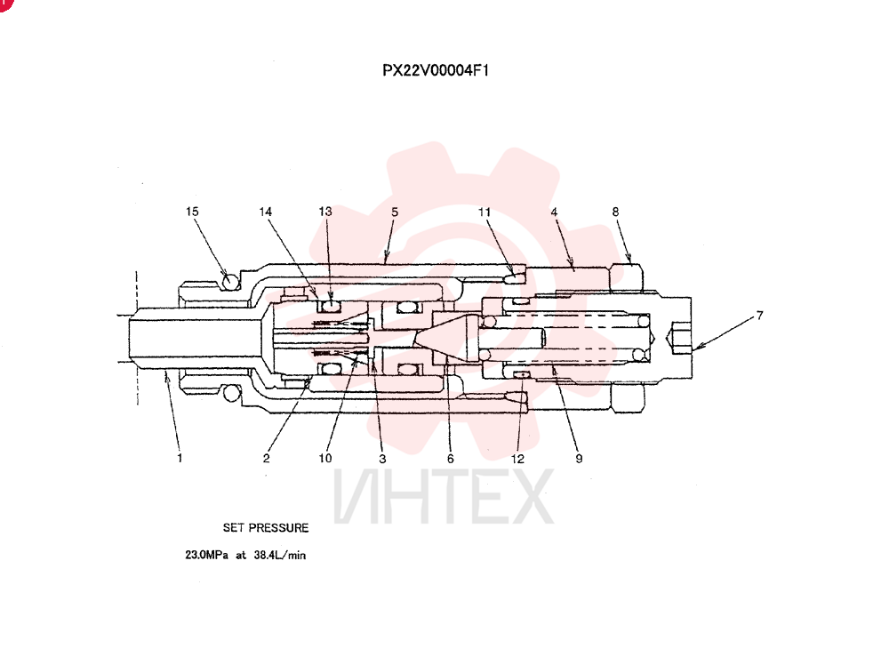 VALVE PRESSURE RELIE PX22V00004F1