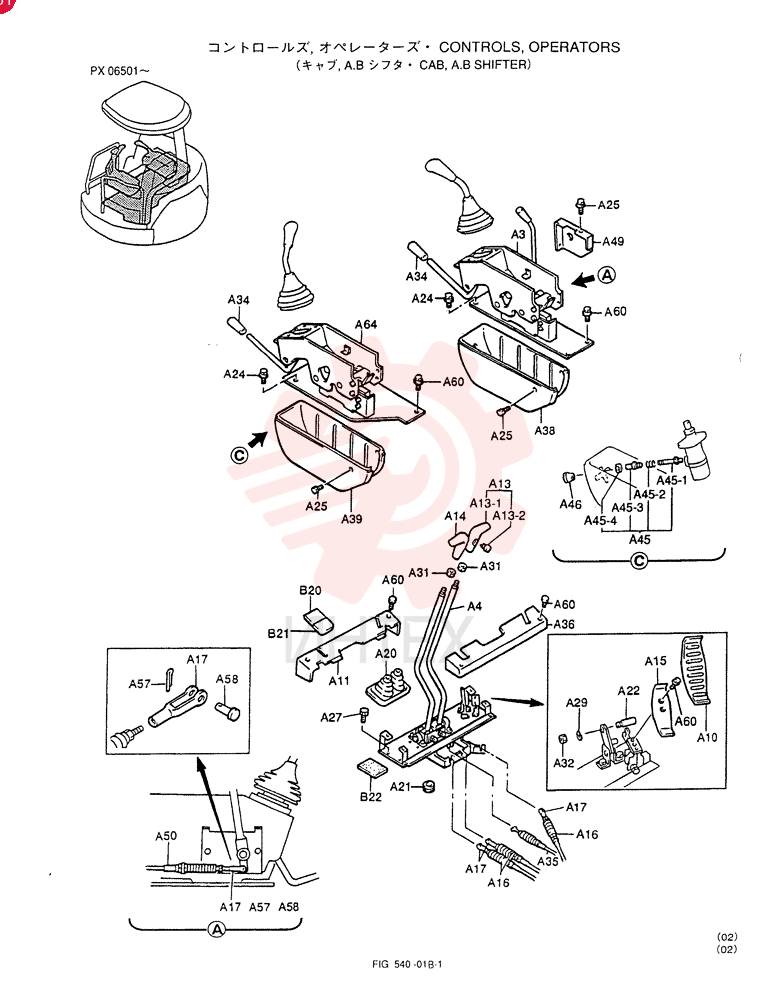 CONTROLS, OPERATORS (For STD. INSTAL) PW03M00019F1 (3)