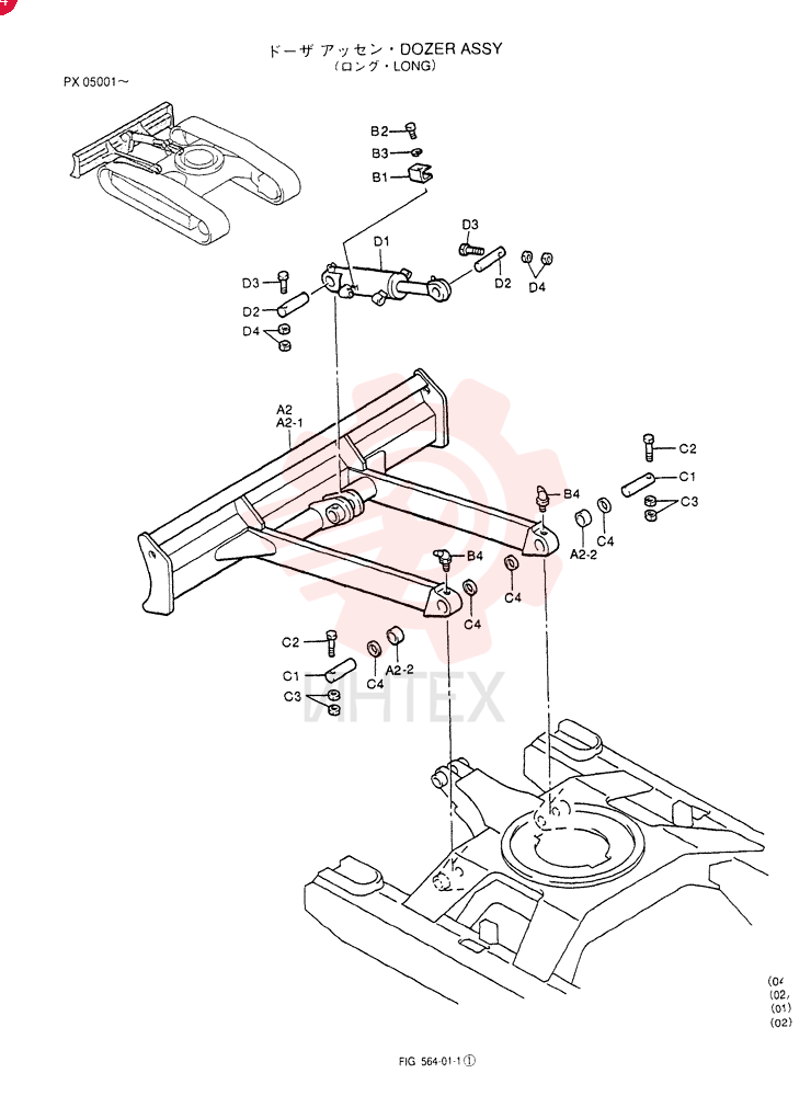 DOZER ASSY (OPT. For LONG) PX51B00032F2