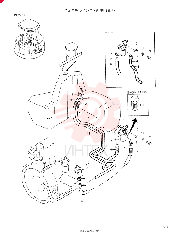 FUEL LINES (For STD) PW21P00001F1