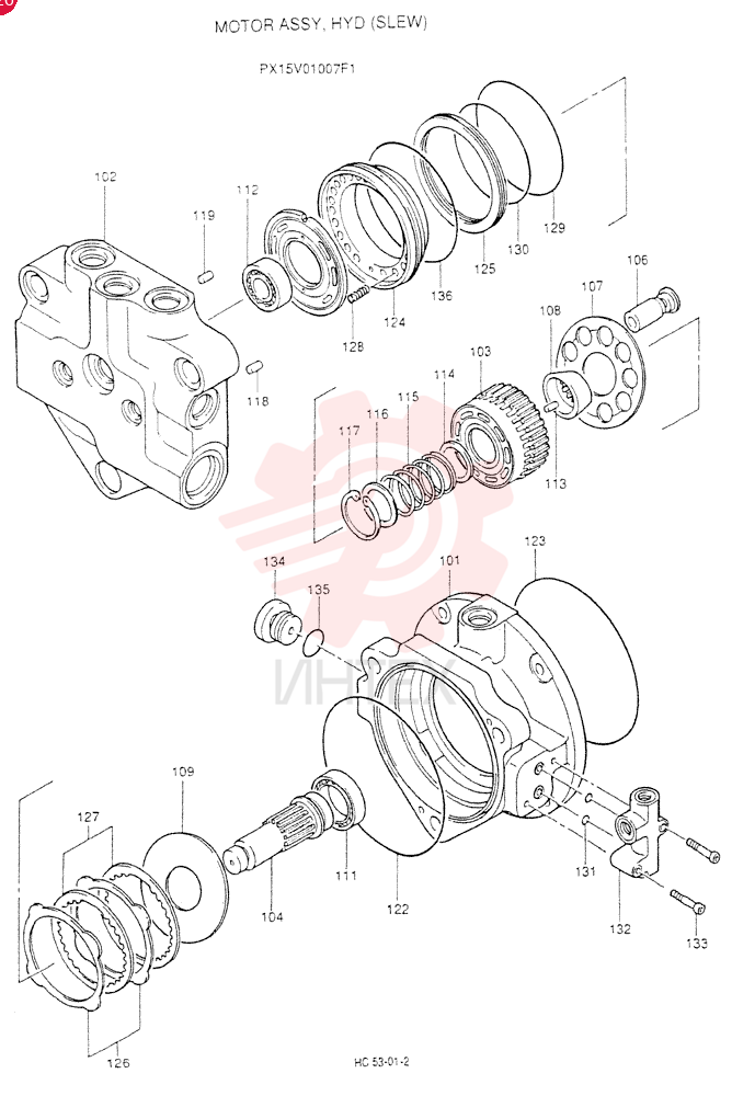 HYDRAULIC MOTOR PX15V01007F1 (2)