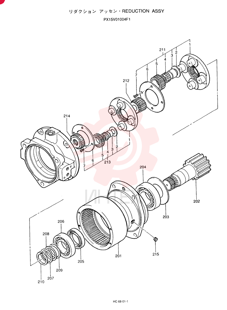 HYDRAULIC MOTOR PX15V01004F1