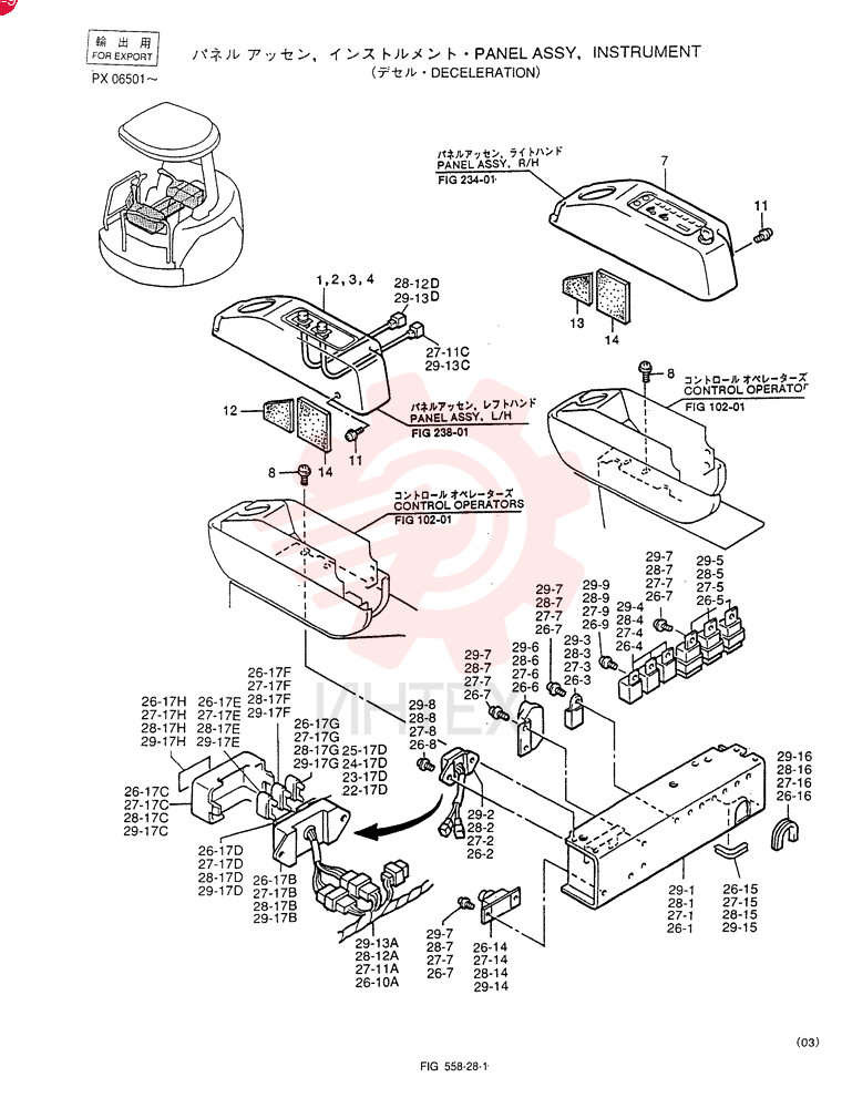 PANEL ASSY INSTRUMENT (For DECEL) PW17M00001FD (4)