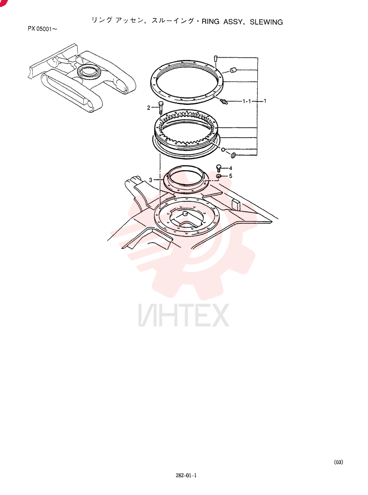 RING ASSY, SLEWING PW40F00001F1