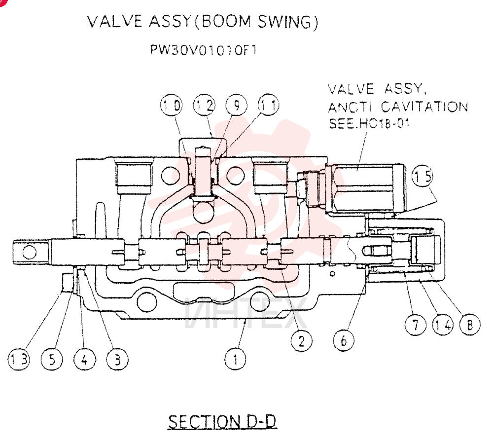 VALVE ASSY (BOOM SWING) PX30V01010F1