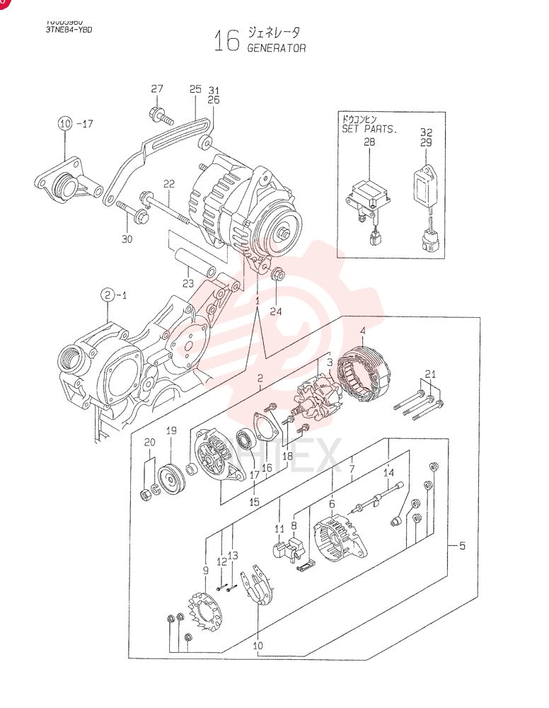 ALTERNATOR VV11983677200