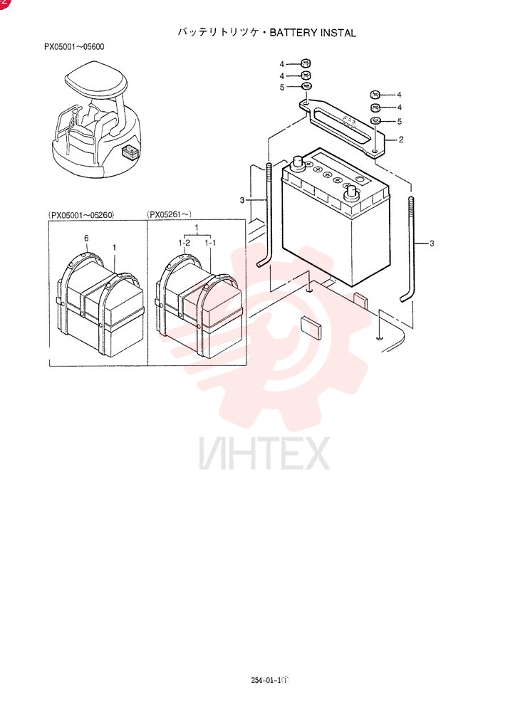 BATTERY INSTAL PX72E00001F1