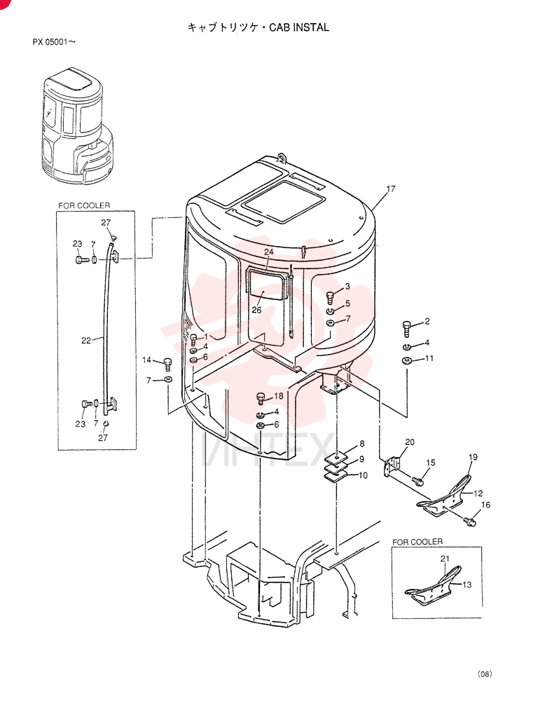 CAB INSTAL PW02C00001F1