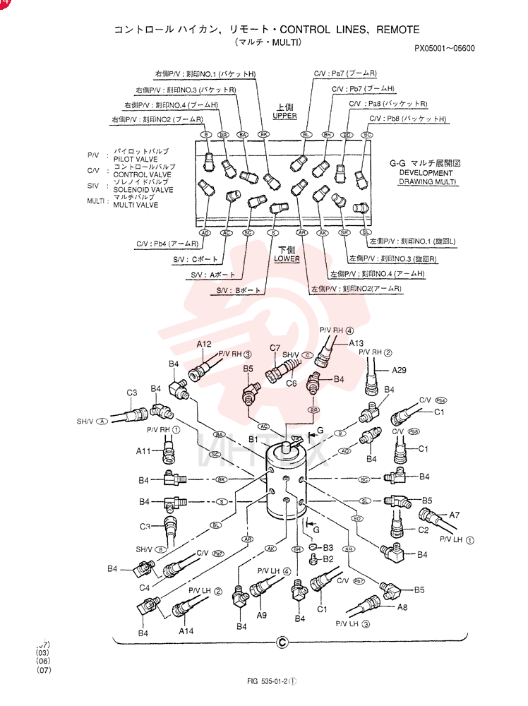 CONTROL LINES, REMOTE PX68H00002F1 (2)