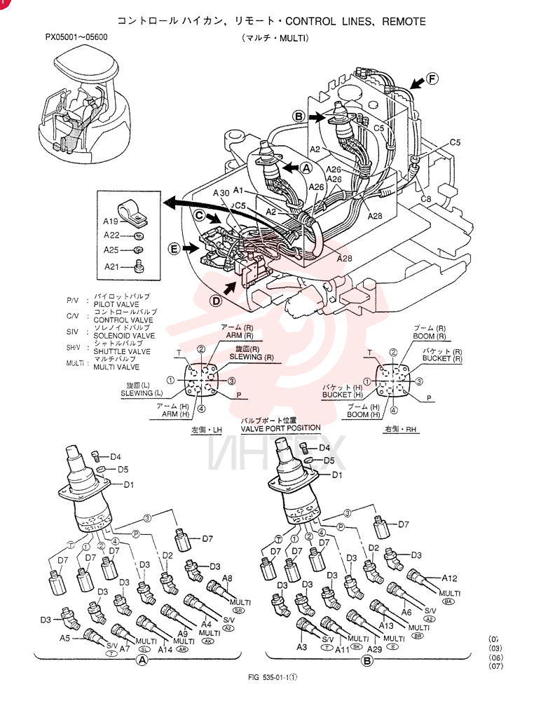 CONTROL LINES, REMOTE PX68H00002F1 (3)