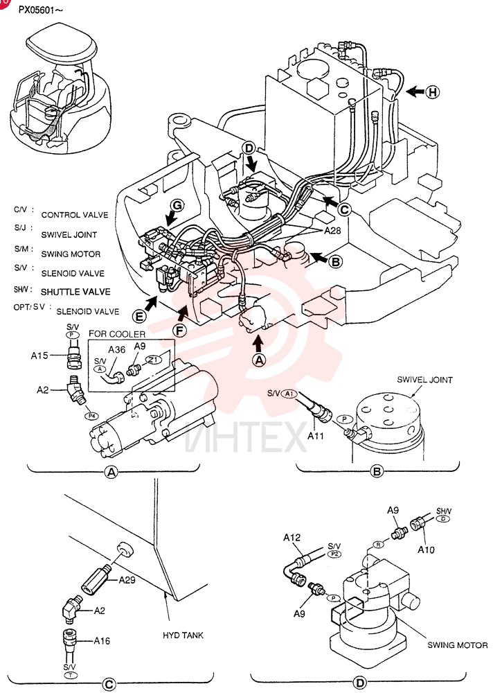 CONTROL LINES, VALVE (For STD) PX64H00007F1 (1)