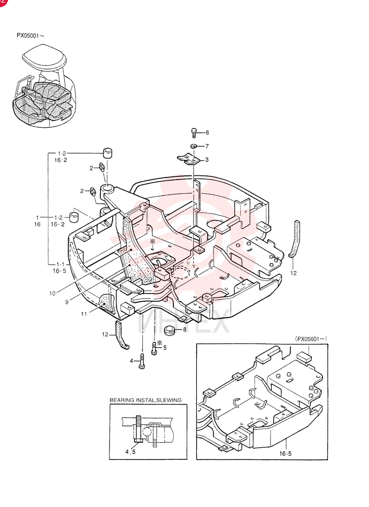 FRAME GROUP, UPP, Start Serial: PX05001-05600