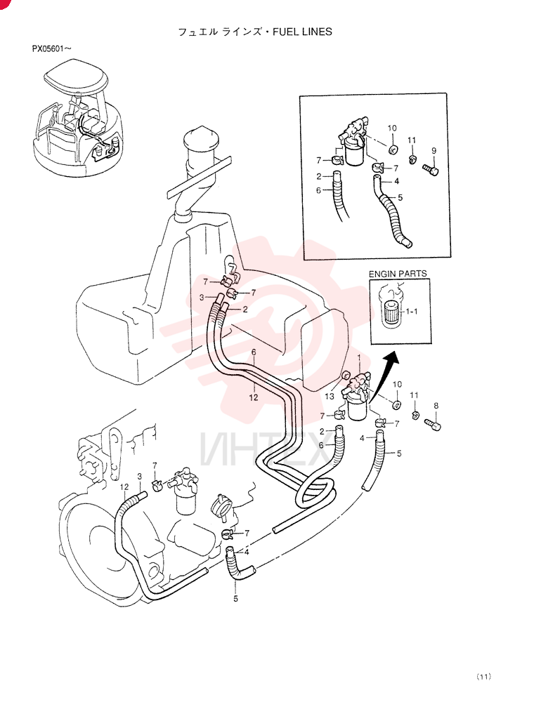 FUEL LINES (For STD) PW21P00001F1