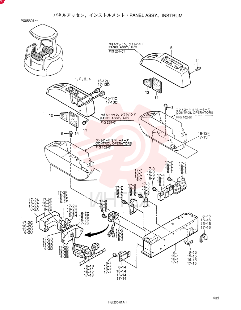 PANEL ASSY INSTRUMENT (For STD) PW17M00001F1 (4)