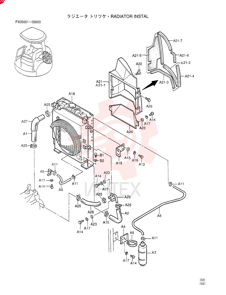 RADIATOR GROUP PX05P00012F1