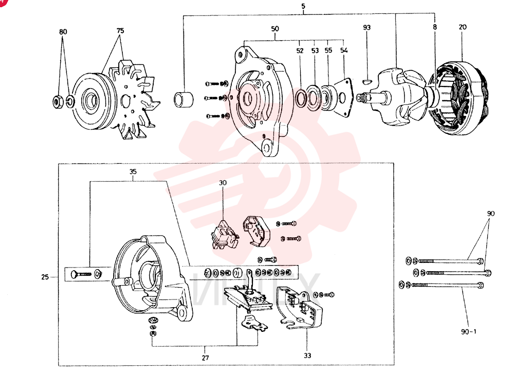 GENERATOR ASM, 24V-15A