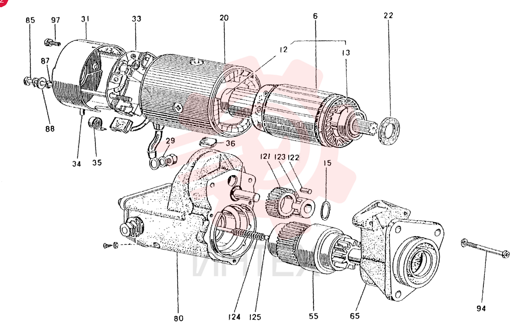 STARTER ASM, 12V-2.5KW VI5811001690