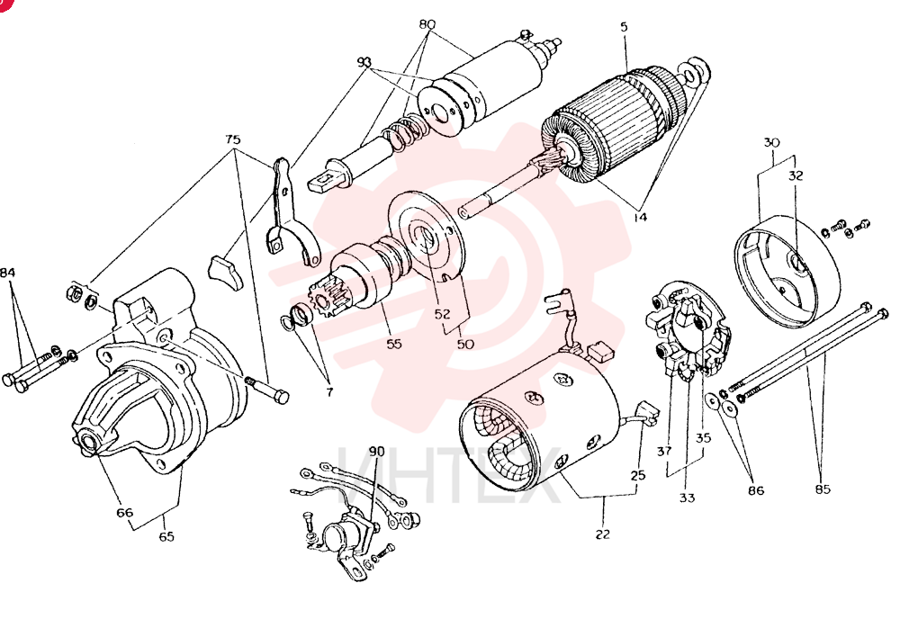 STARTER ASM, 24V-3.7KW VI5811002170