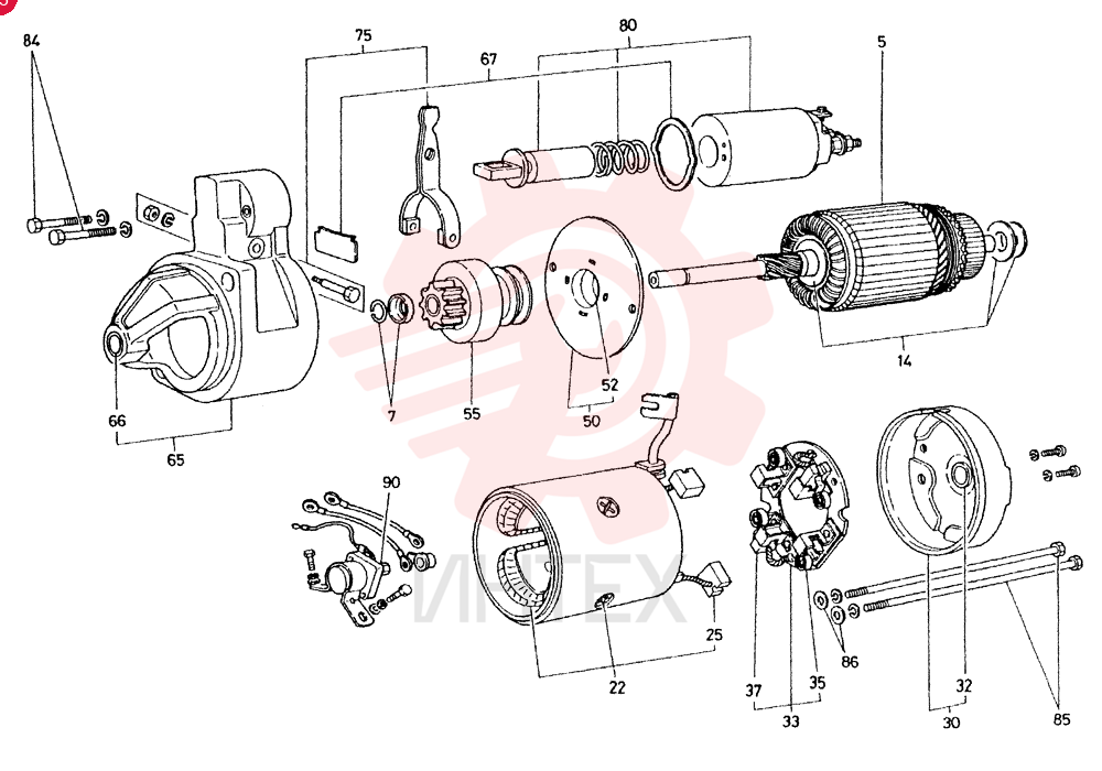 STARTER ASM, 24V-3.7KW VI5811001321
