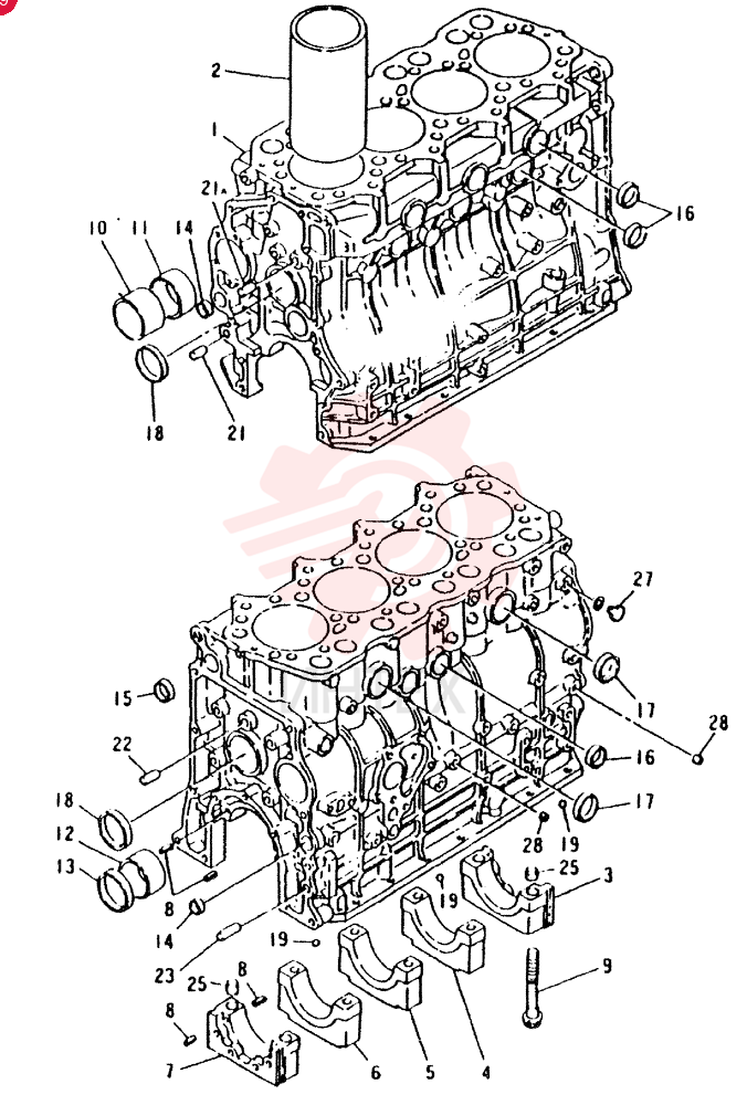 CRANKCASE ASSY 4D31.31T