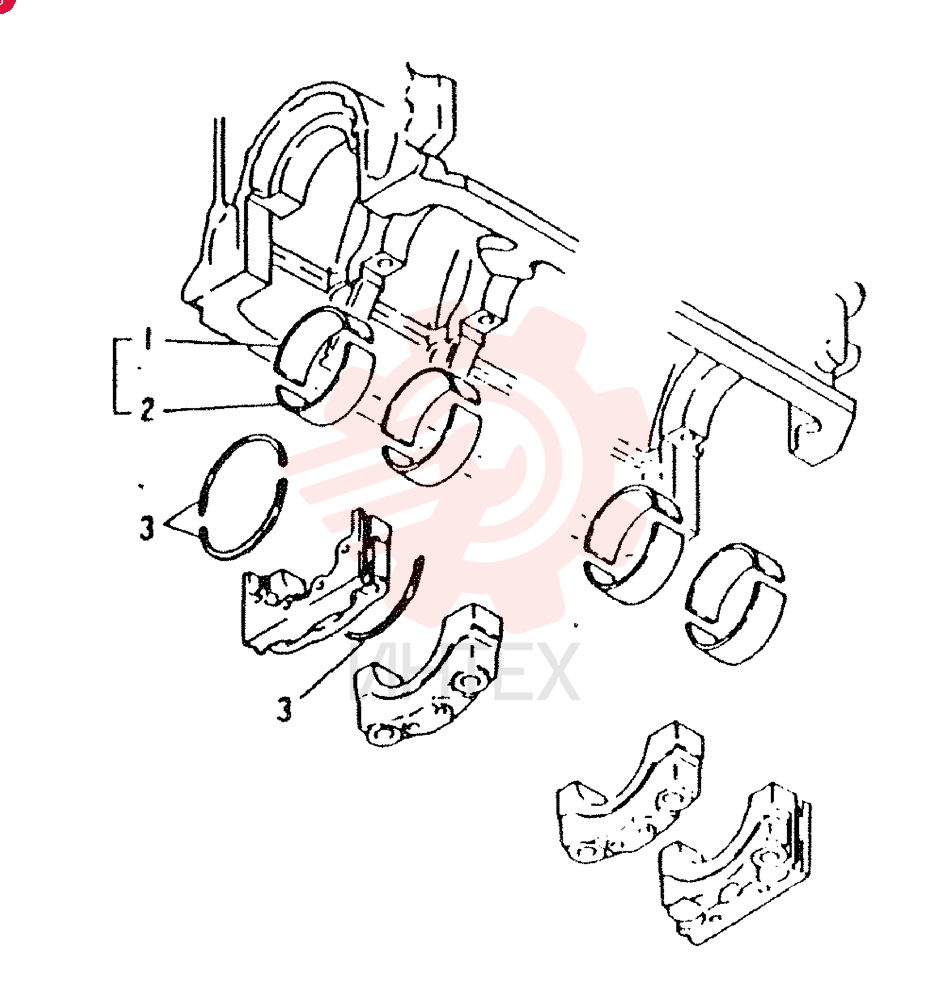 SET OF STD MAIN BRGS VAME999384