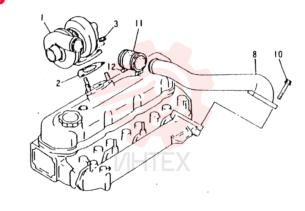 TURBOCHARGER VAME080098 (1)