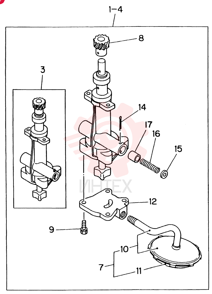 PUMP ASM,OIL,W/STRAINER