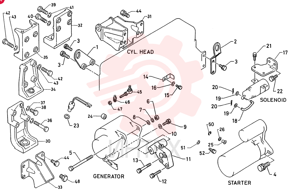 HANGER, ENGINE, LH VI8941334840