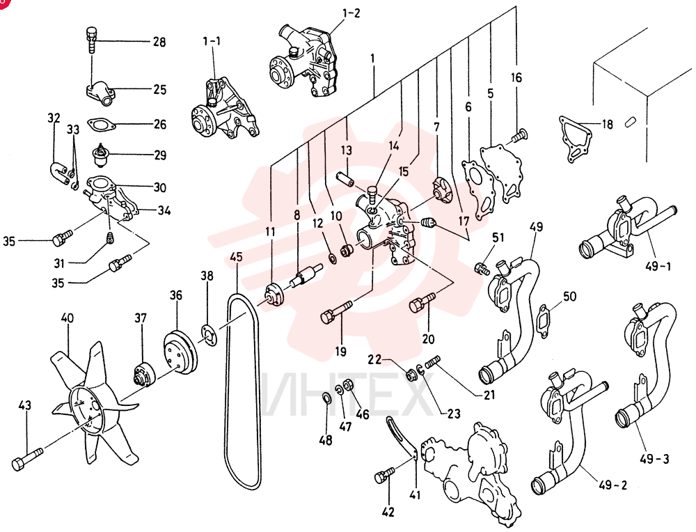 PUMP ASM., WATER VI8941293320