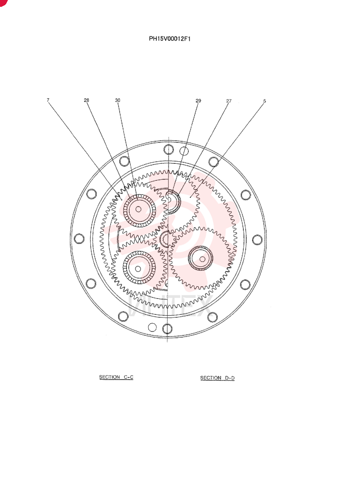 GEAR PH15V00012S005
