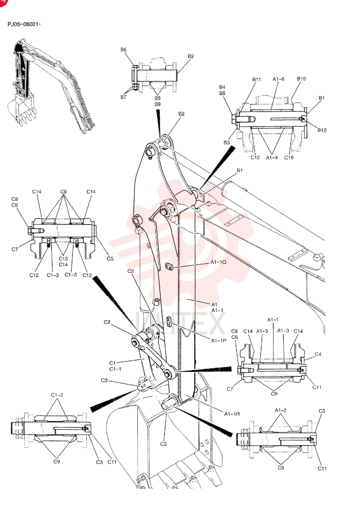 LIFT ARM PY12B00095F1