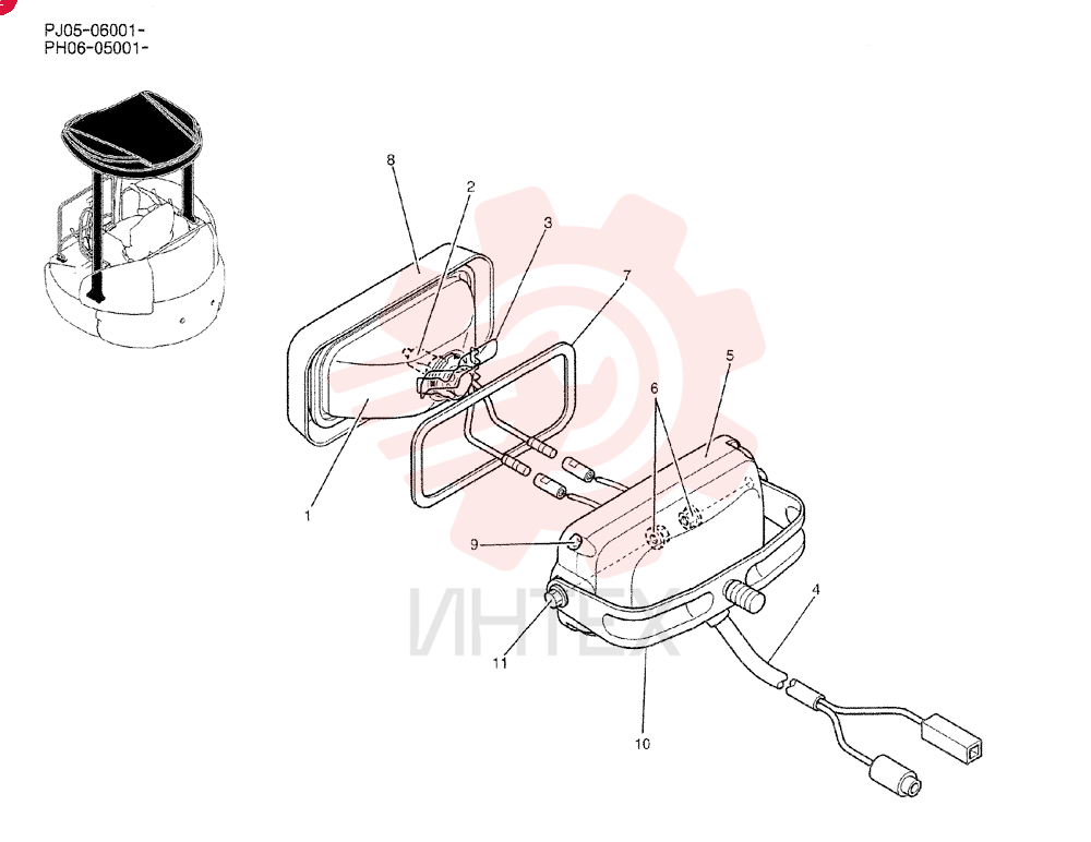 LIGHT ASSY. PW80S00003F1