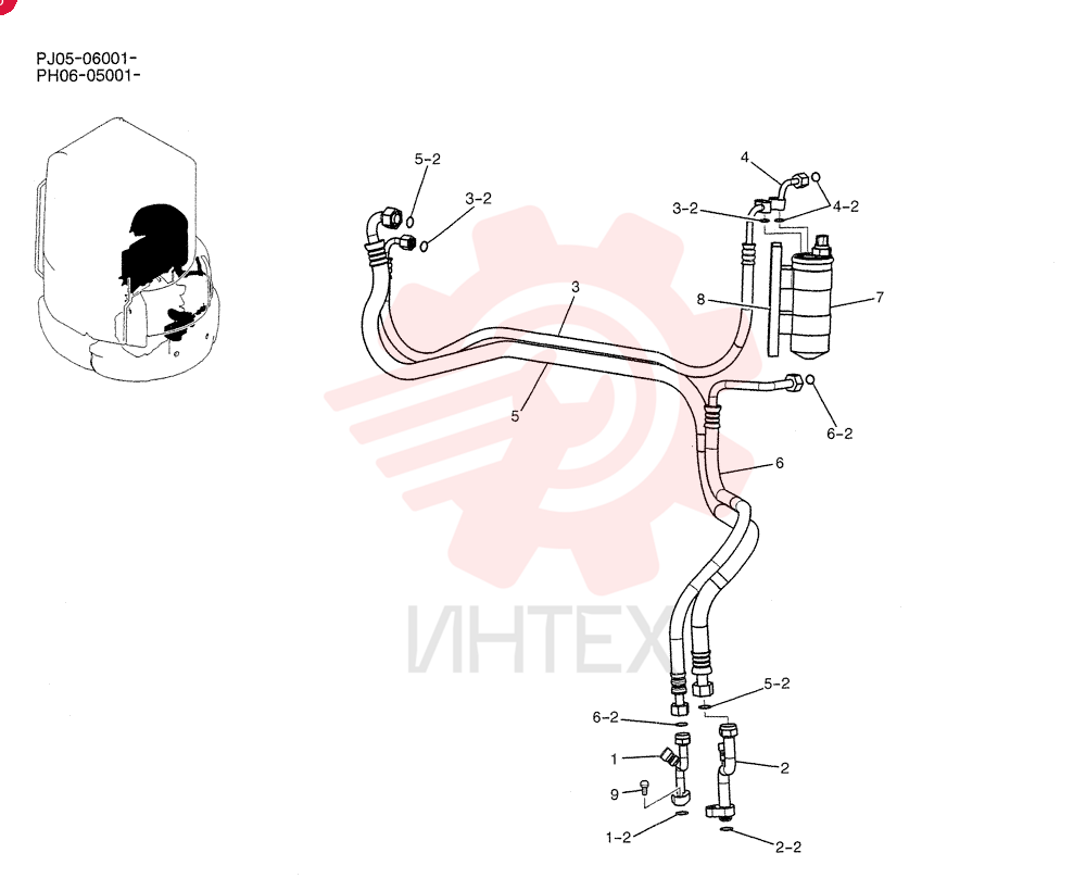 SET OF PARTS PH96V00004F1 (2)