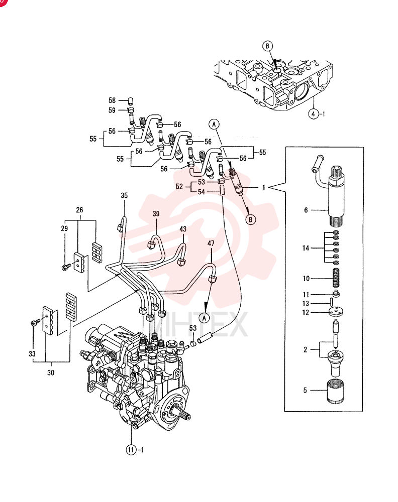 FUEL SYSTEM INJECTOR VV72964553100
