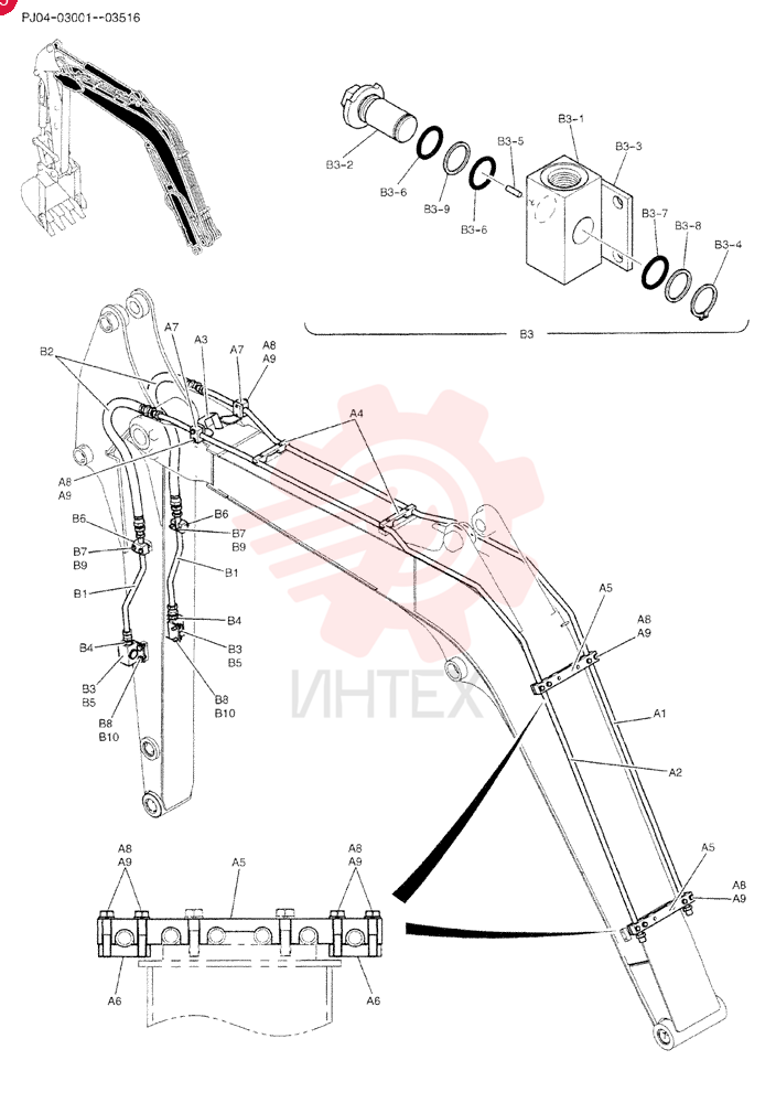 HYD LINES, BOOM PY42H00030F1