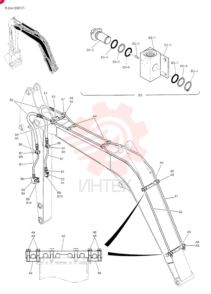 HYD LINES, BOOM PY42H00041F1