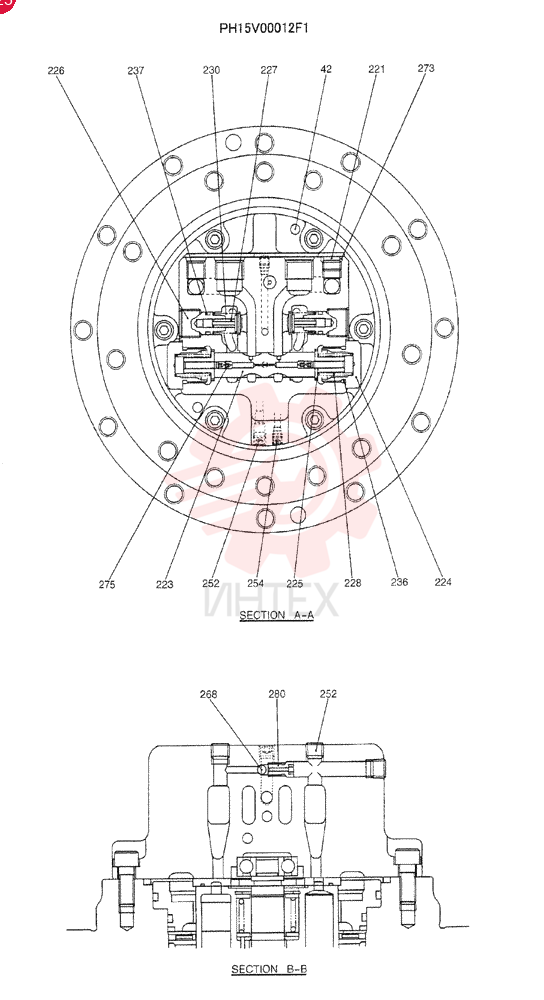HYDRAULIC MOTOR PH15V00012F1 (2)