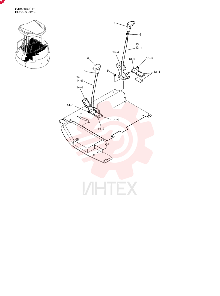 LEVER ASSY, CONTROL PM50M00004F3