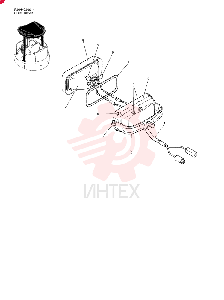 LIGHT ASSY. PW80S00003F1