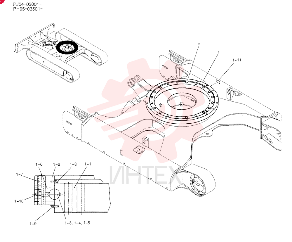 RING ASSY, SLEWING PH40F00005F1