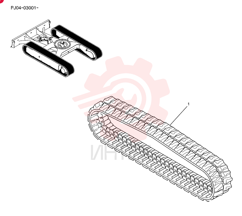 RUBBER TRACK PY61D00013P1