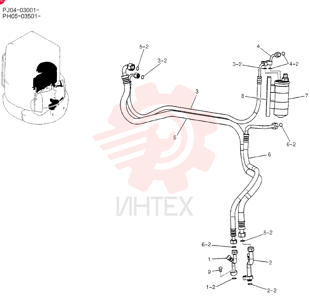 SET OF PARTS PH96V00004F1 (2)